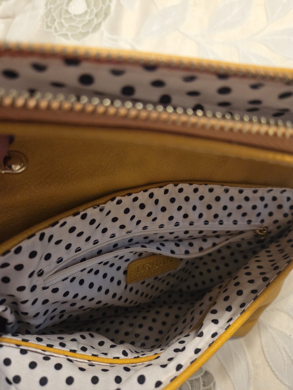Urban Expressions Yellow Chain Strap Crossbody Bag - Women's Shoulder Purse - Picture 7 of 9